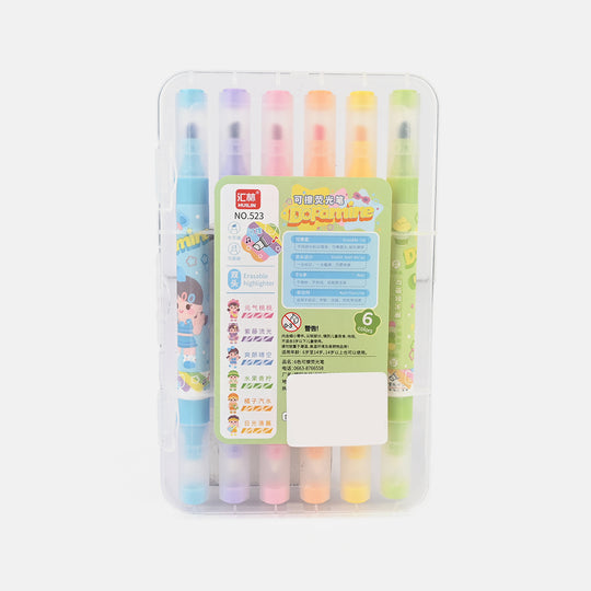 Pastel Glitter Highlighter Set – 6-Color Soft Glow Collection