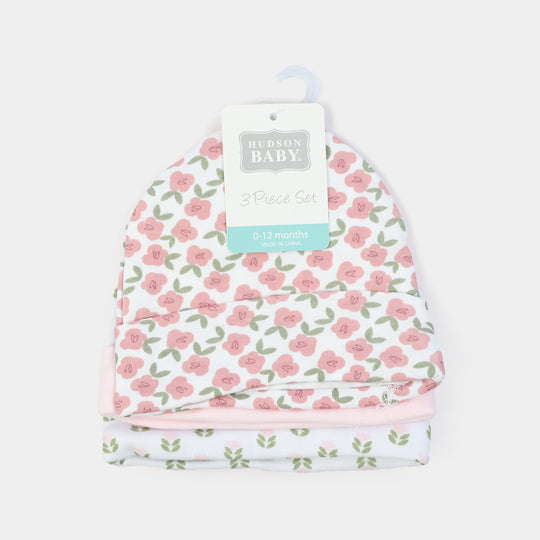 Pack OF 3 Infant Cap/Hat Set