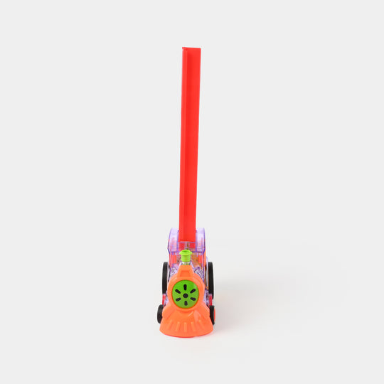 DOMINO TRAIN WITH LIGHT & MUSIC TOY FOR KIDS