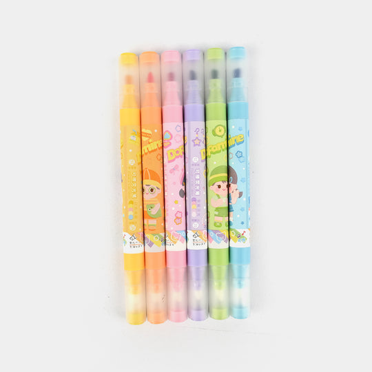 Pastel Glitter Highlighter Set – 6-Color Soft Glow Collection