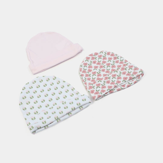 Pack OF 3 Infant Cap/Hat Set