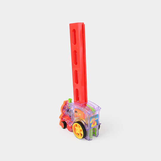 DOMINO TRAIN WITH LIGHT & MUSIC TOY FOR KIDS