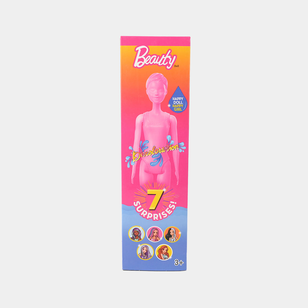 Beauty Doll Discoloration, Reveal Set For Girls