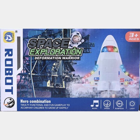 Electric Space Shuttle Musical Toy For Kids
