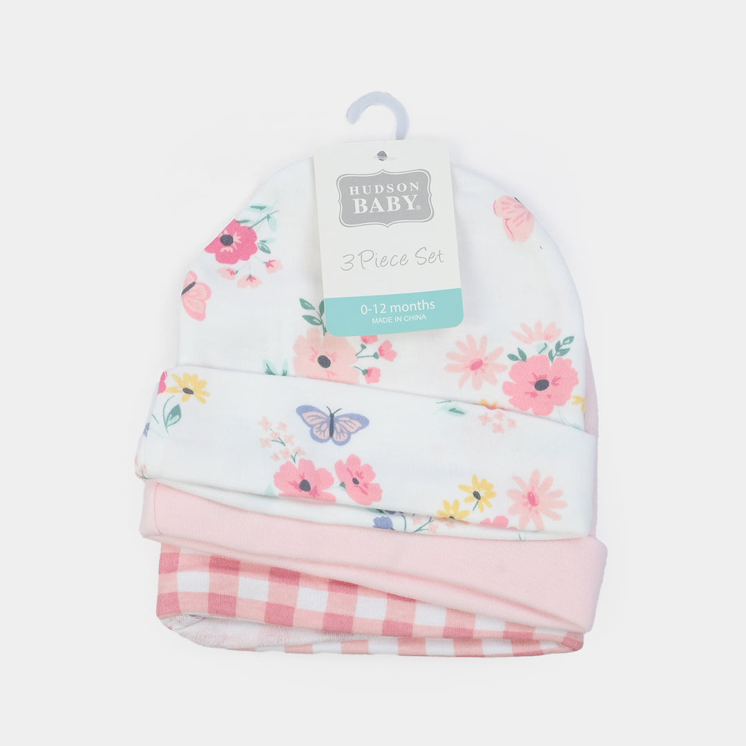 Pack OF 3 Infant Cap/Hat Set