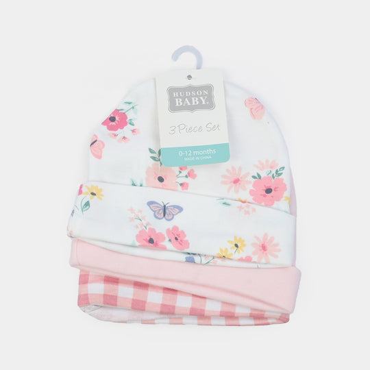 Pack OF 3 Infant Cap/Hat Set