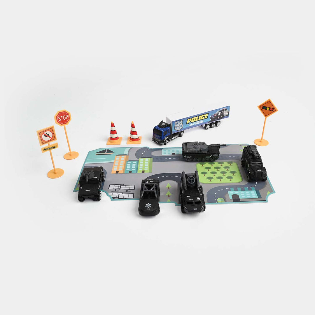 Die-Cast Metal Vehicle Garage Set