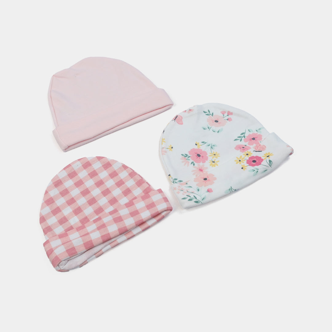 Pack OF 3 Infant Cap/Hat Set