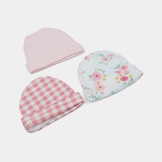 Pack OF 3 Infant Cap/Hat Set