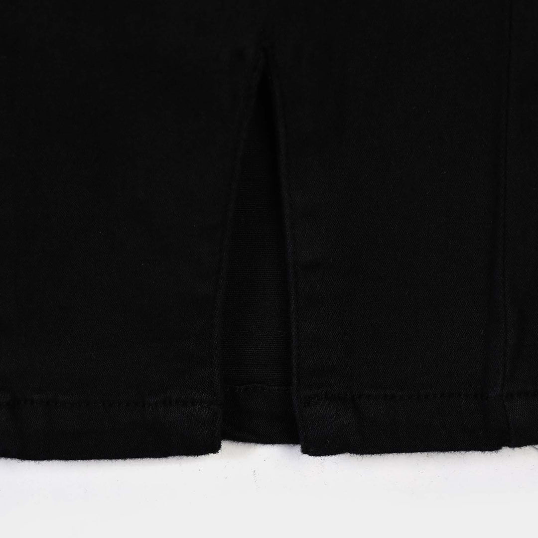 Girls Lycra Jersey Jegging Sable-BLACK