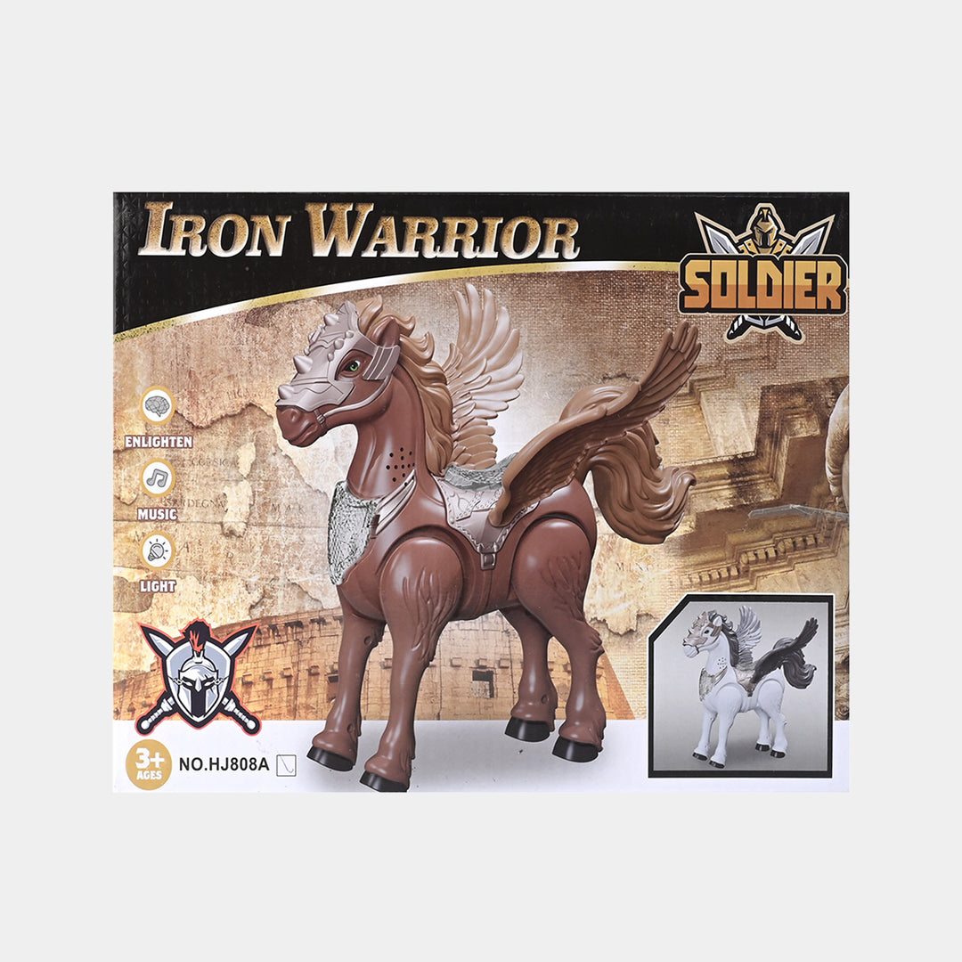 Iron Warrior Horse With Light & Sound