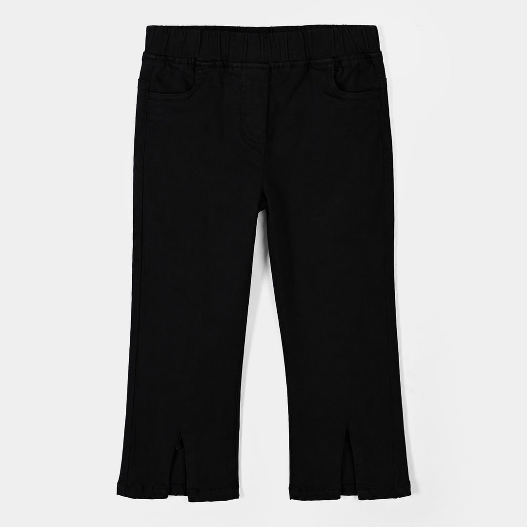Girls Lycra Jersey Jegging Sable-BLACK