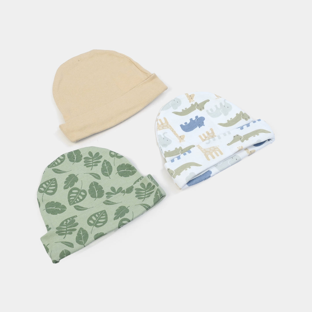 Pack OF 3 Infant Cap/Hat Set