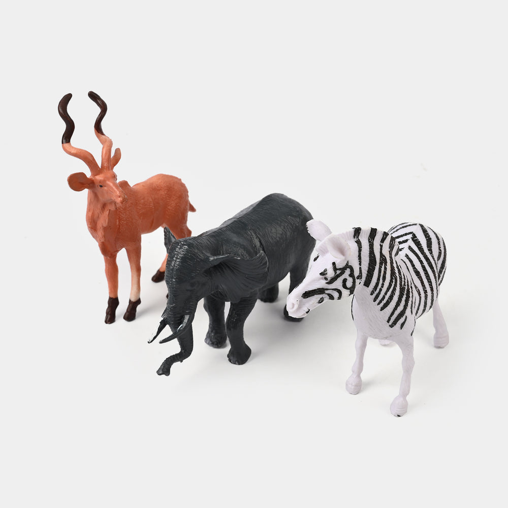 Wild Safari Animals 6PCs For Kids