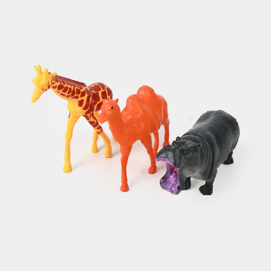 Wild Safari Animals 6PCs For Kids