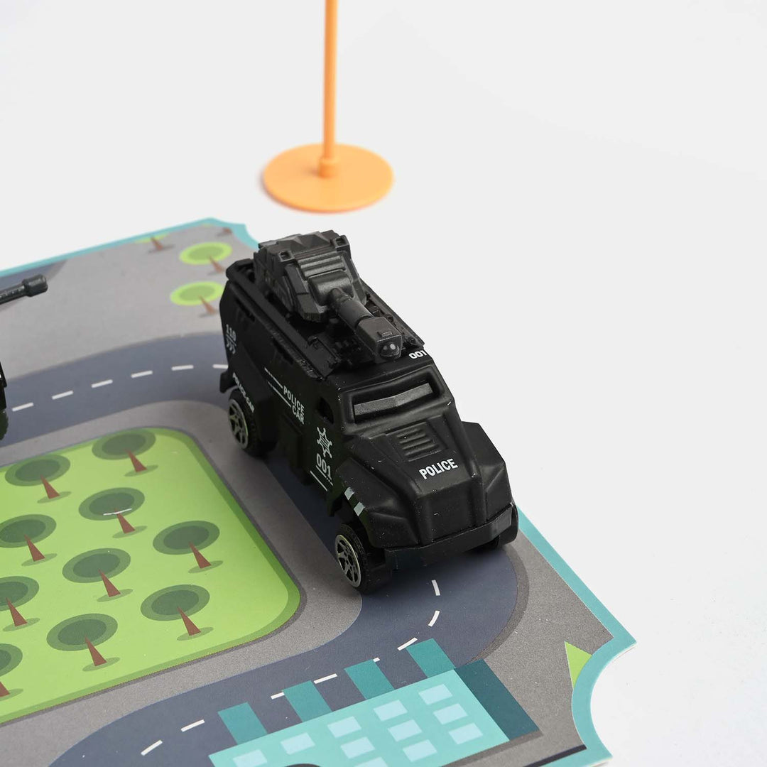 Die-Cast Metal Vehicle Garage Set