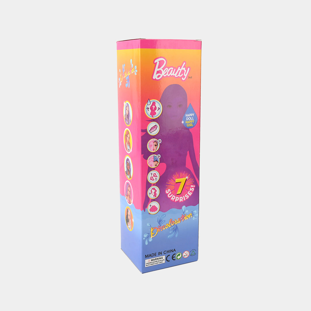 Beauty Doll Discoloration, Reveal Set For Girls