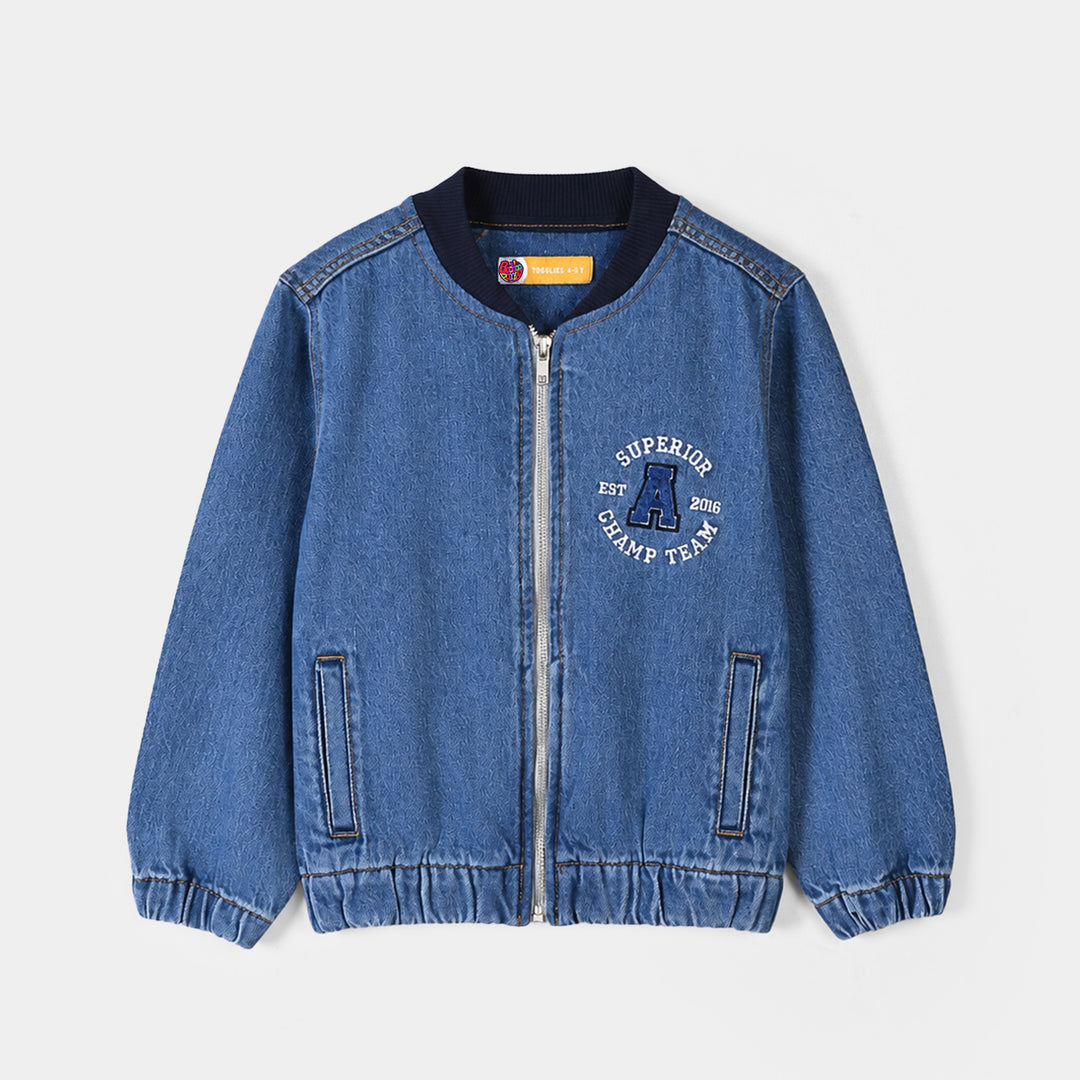 Boys Denim rigid Jacket Superior-LT.Blue