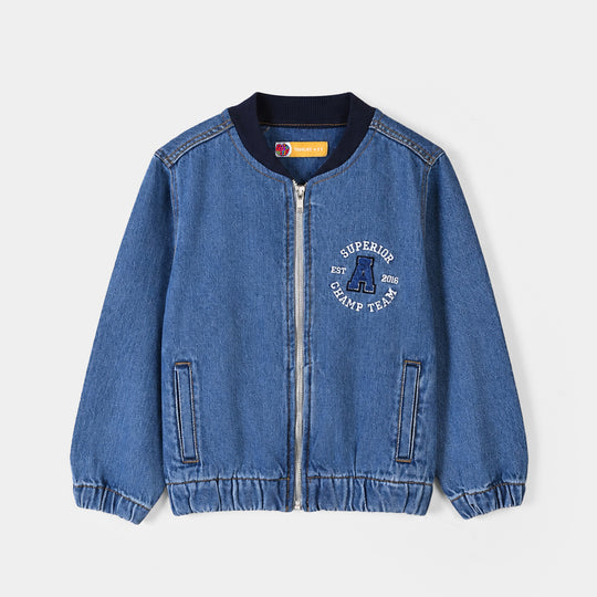 Boys Denim rigid Jacket Superior-LT.Blue