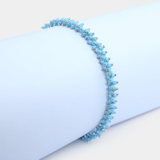 Elegant Fancy Silver Bracelet for Girls
