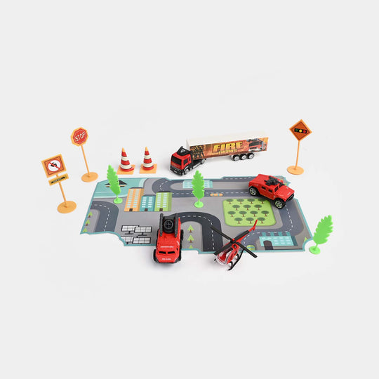 Die-Cast Metal Vehicle Garage Set