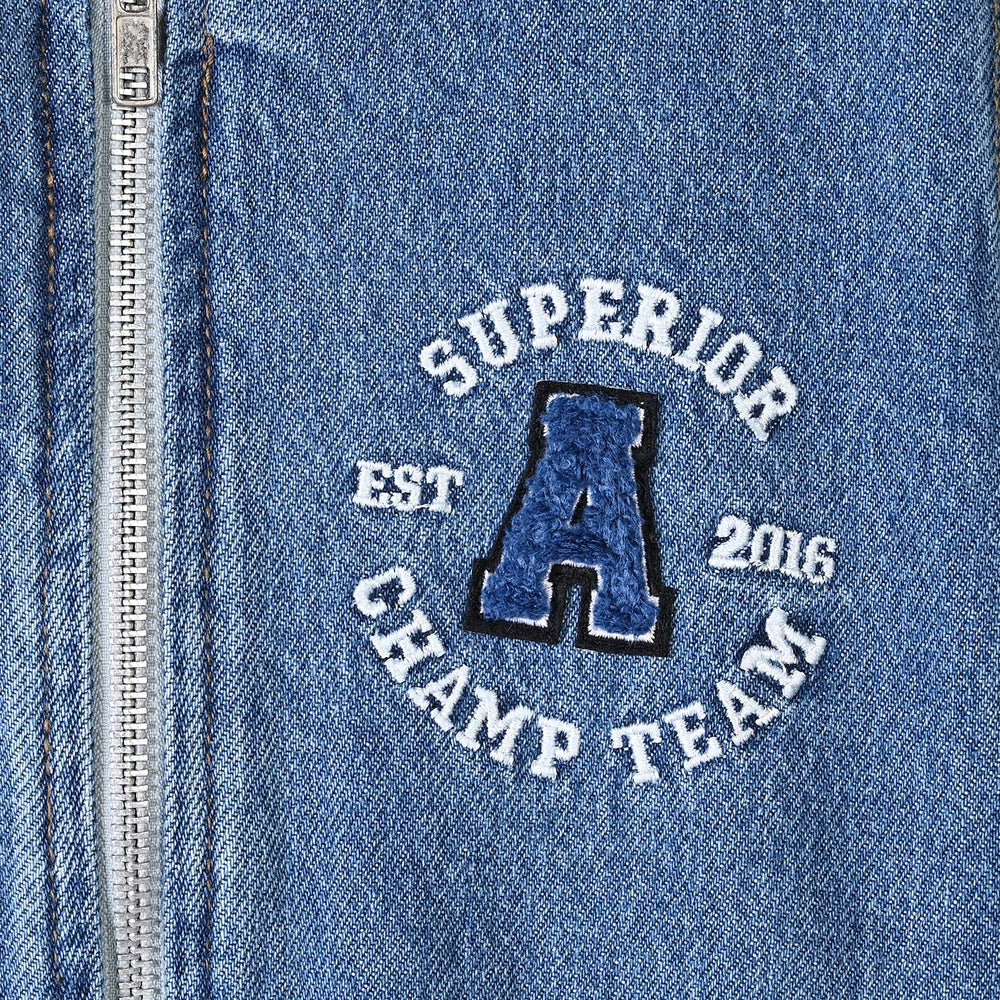 Boys Denim rigid Jacket Superior-LT.Blue