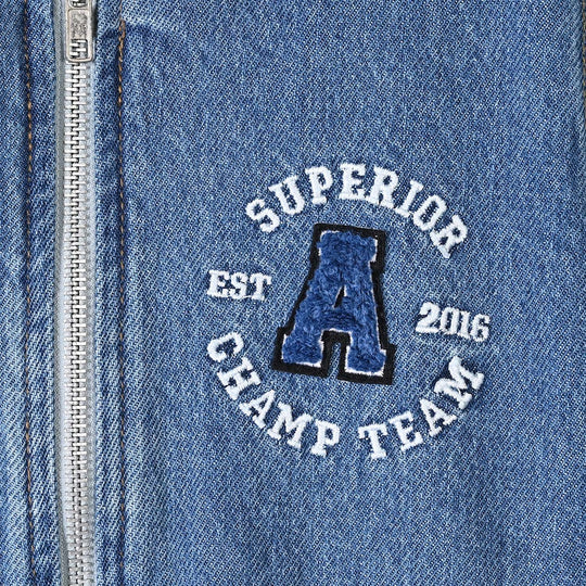 Boys Denim rigid Jacket Superior-LT.Blue