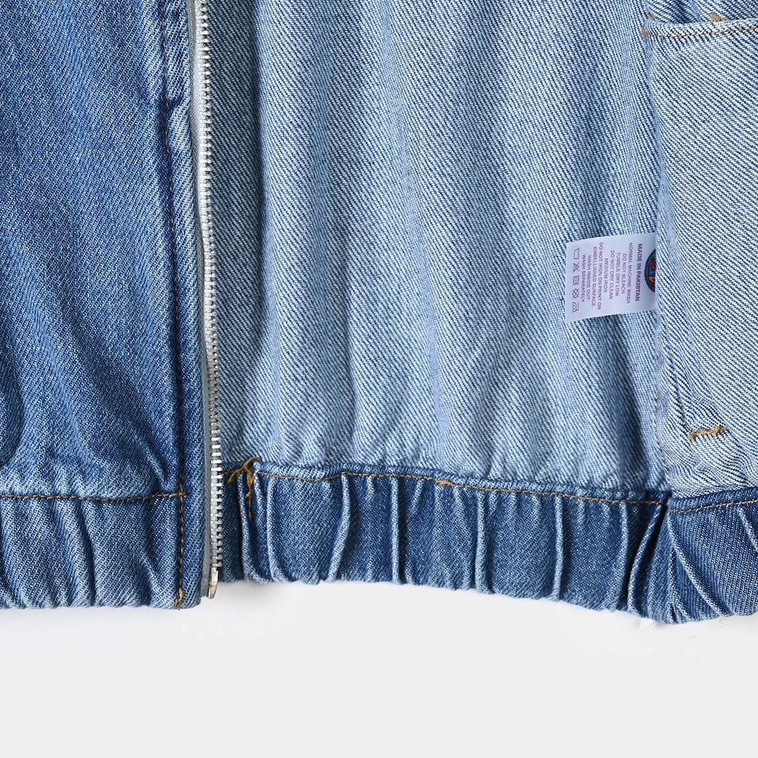 Boys Denim rigid Jacket Superior-LT.Blue