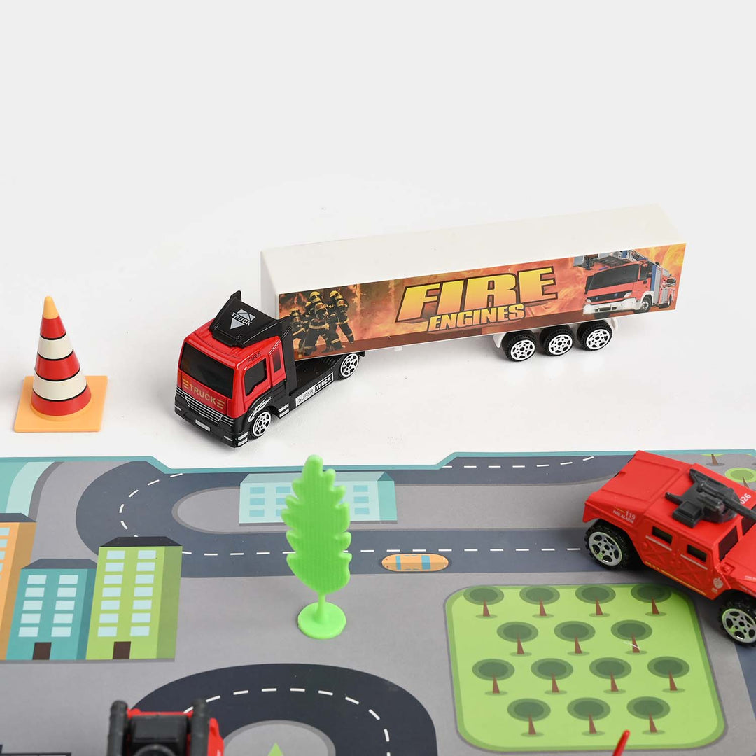 Die-Cast Metal Vehicle Garage Set