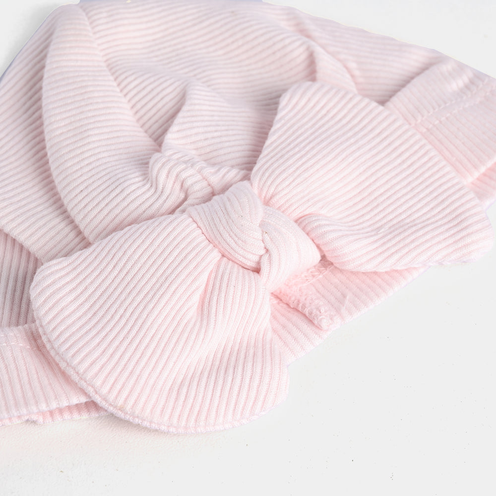Cute Baby Bow Cap 6M+