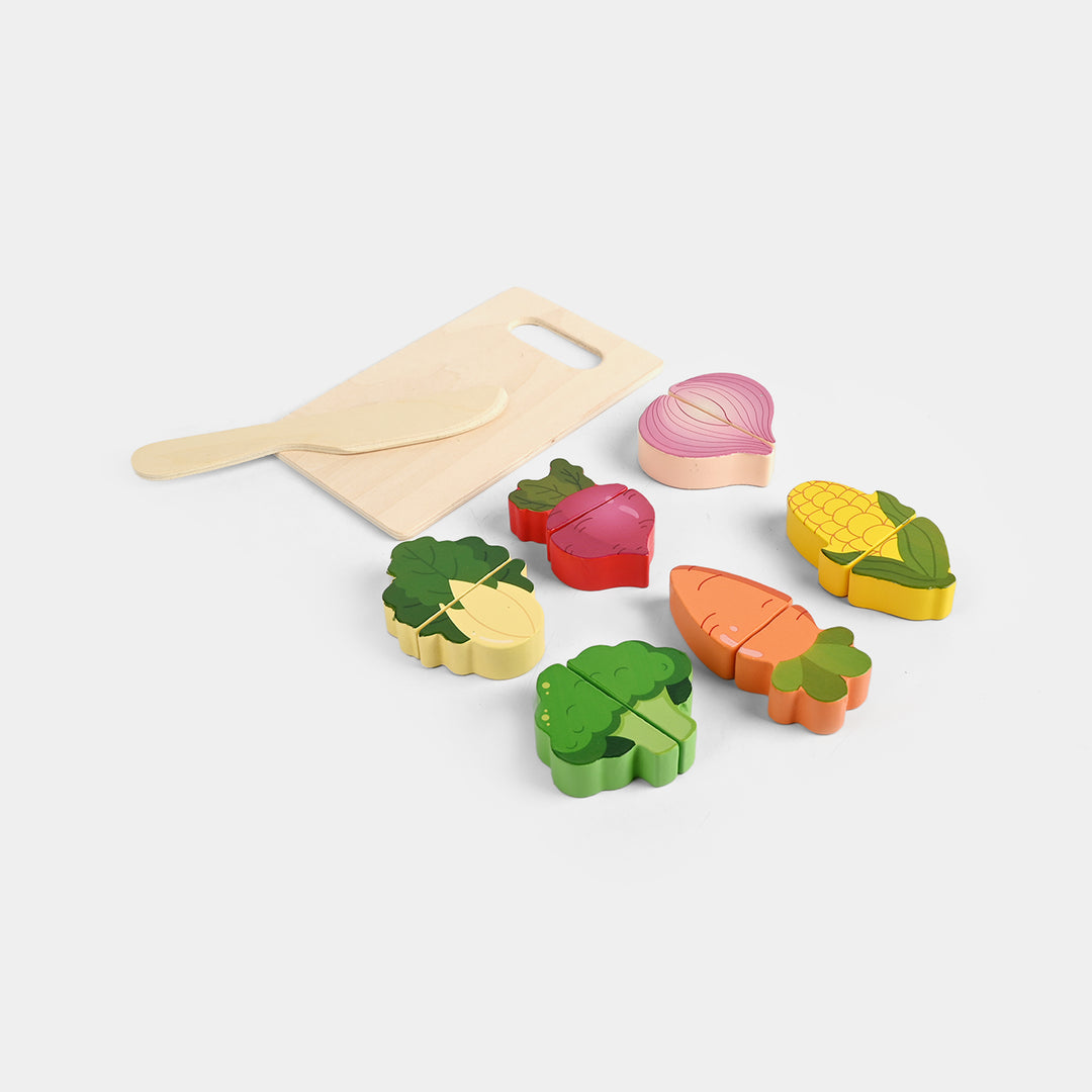 Wooden Cut Vegetables