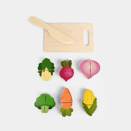 Wooden Cut Vegetables