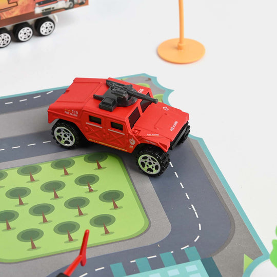 Die-Cast Metal Vehicle Garage Set