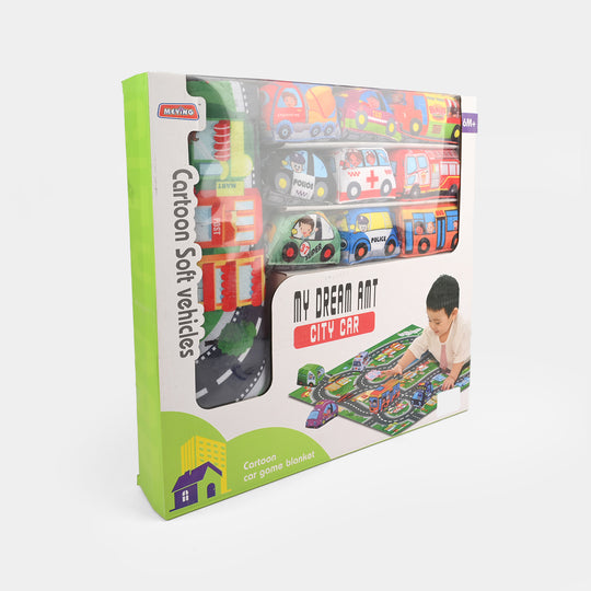 Dream Track Mat With Stuff Car For Kids