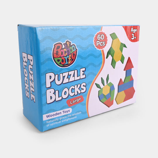 Puzzle Blocks 60Pcs Wooden Set