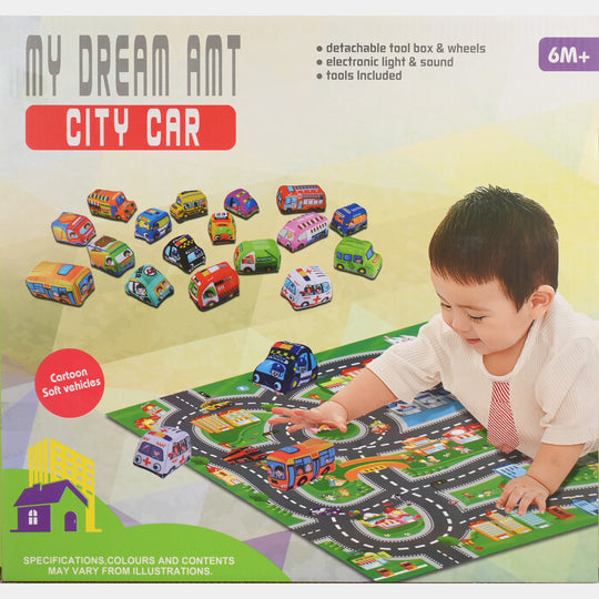 Dream Track Mat With Stuff Car For Kids