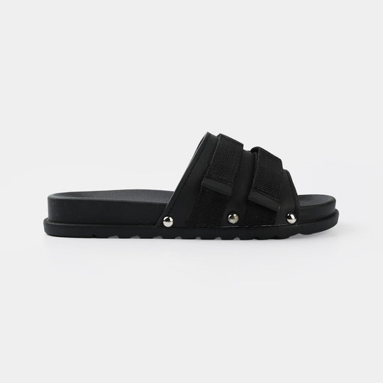 Boys Slide B-1370-BLACK