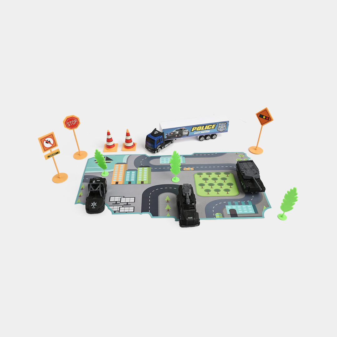 Die-Cast Metal Vehicle Garage Set
