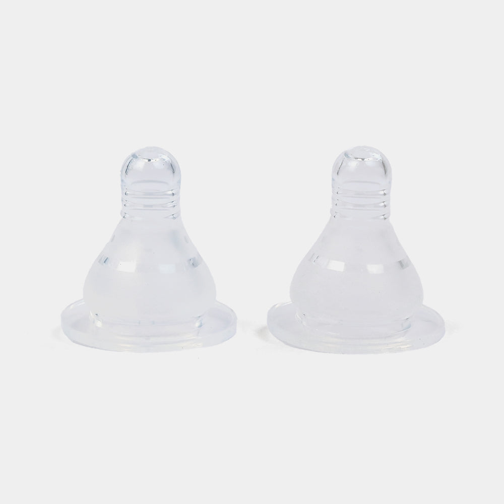 Regular-Neck Silicone Nipples (L) – Pack of 2
