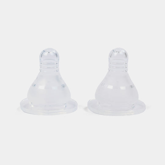 Regular-Neck Silicone Nipples (L) – Pack of 2