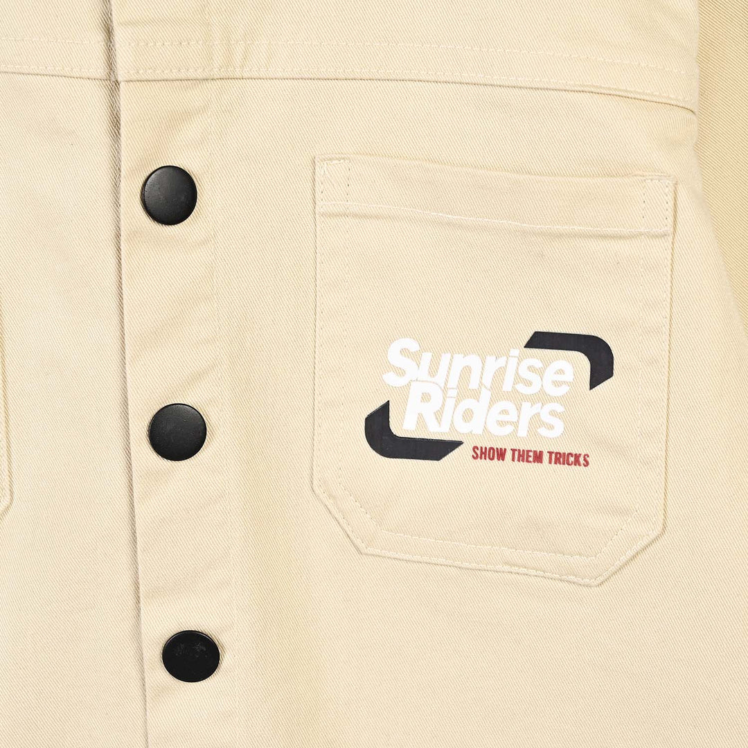 Boys Cotton Twill Shirt F/S (Sunrise)-BEIGE