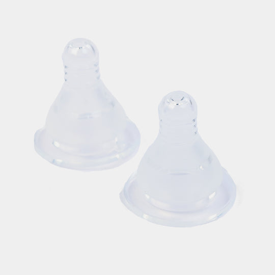 Regular-Neck Silicone Nipples (S) – Pack of 2