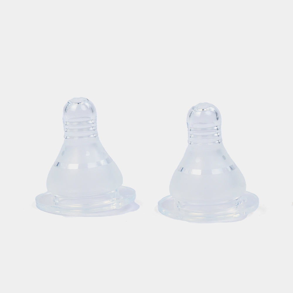Regular-Neck Silicone Nipples (S) – Pack of 2