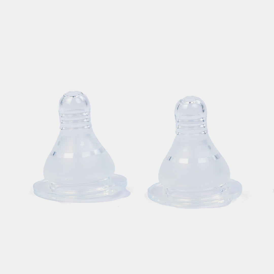 Regular-Neck Silicone Nipples (S) – Pack of 2