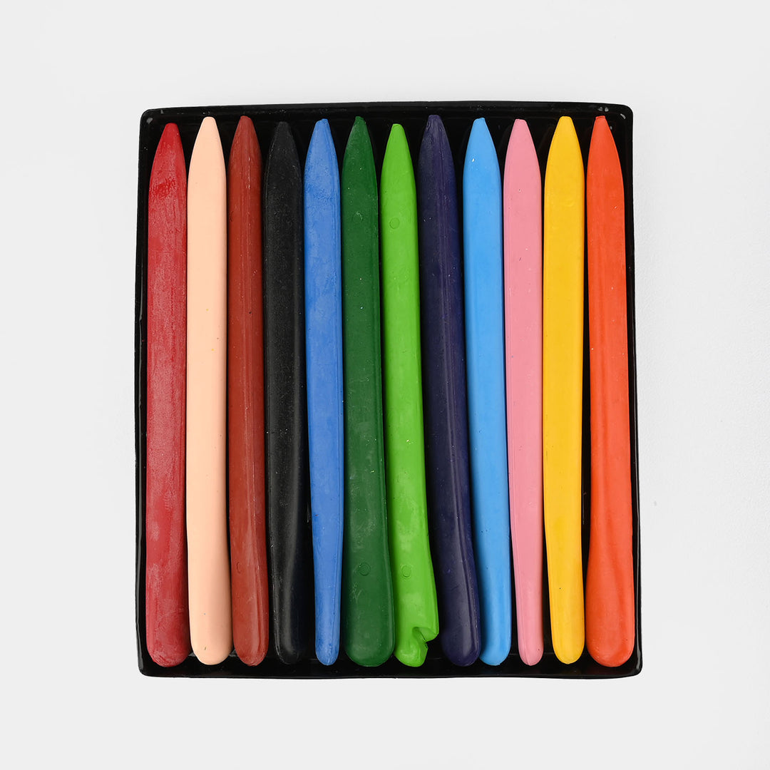 Triangle Plastic Crayon 12 Color