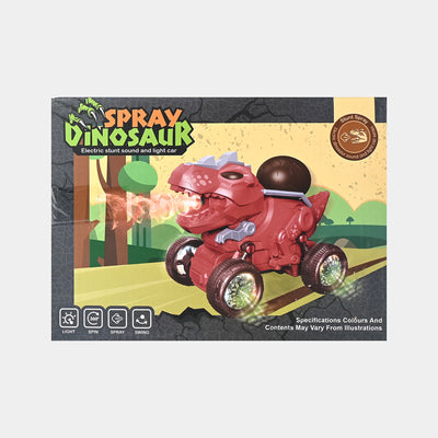 Dinosaur Car With Spray & Light, Sound For Kids