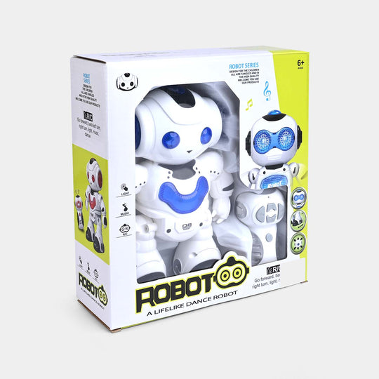 Dance Robot Toys For Kids 3D Light Music Action Figure