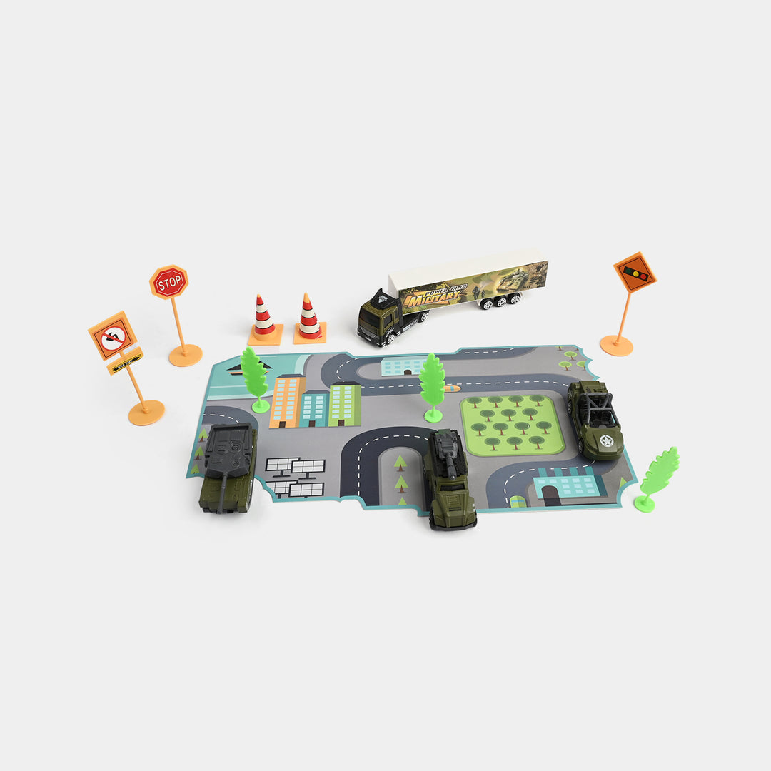 Die-Cast Metal Vehicle Garage Set