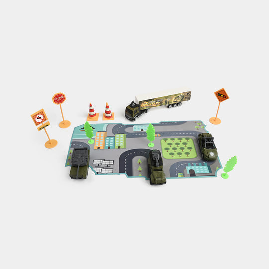 Die-Cast Metal Vehicle Garage Set