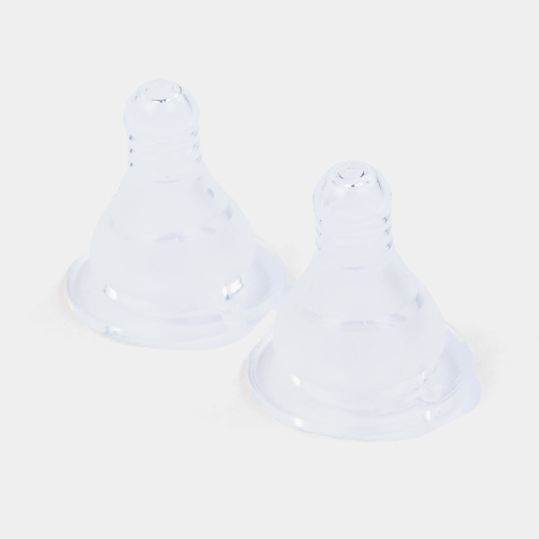 Regular-Neck Silicone Nipples (M) – Pack of 2